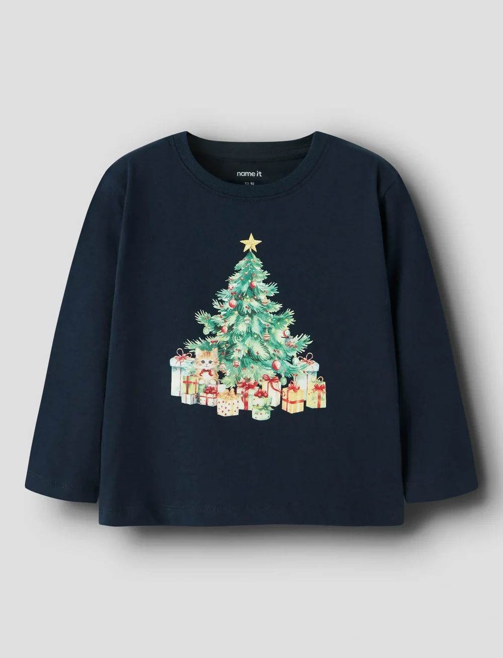 name it - NMFVOSMAS LS NREG TOP - långärmade t-shirts - navy blazer - 2