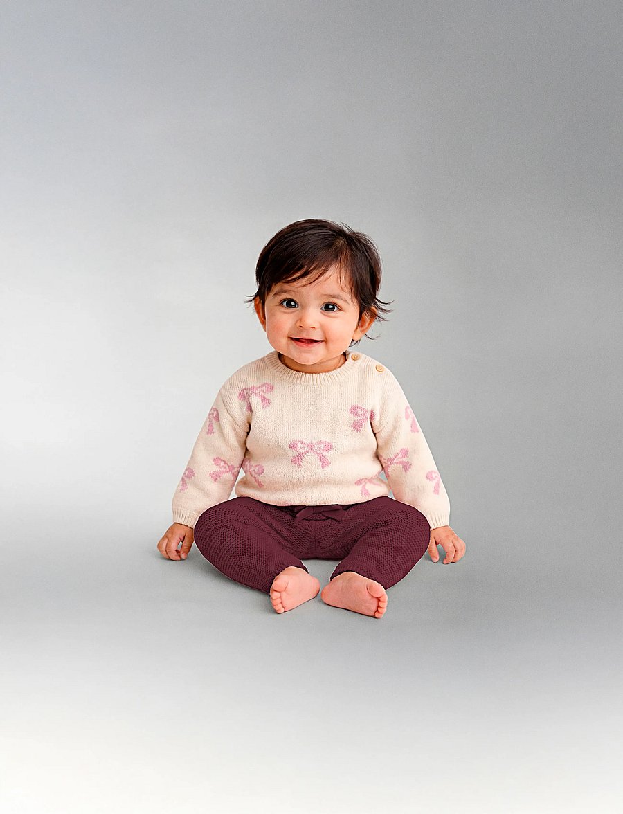 name it - NBFOANA LS KNIT BOX - pullover - birch - 2