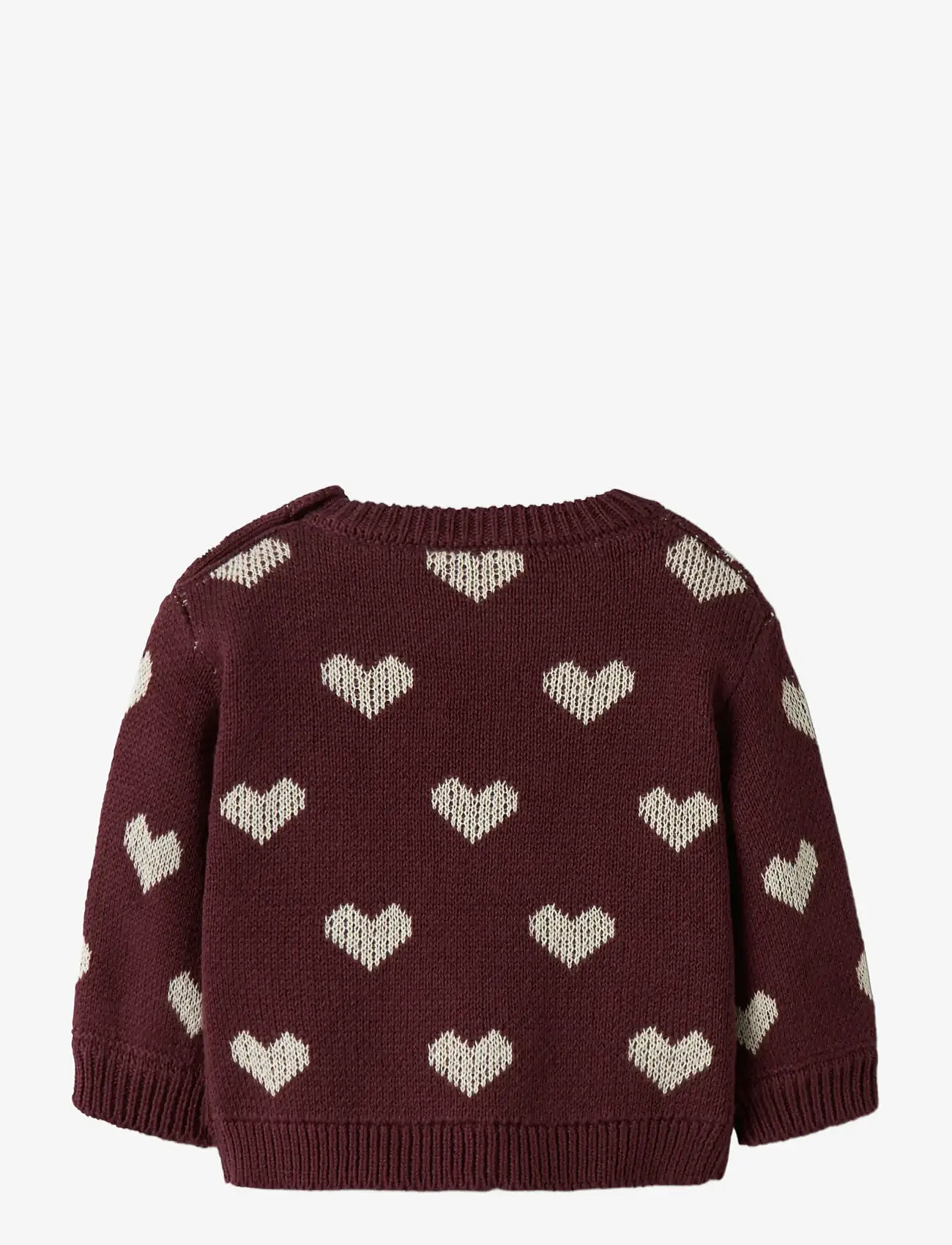 name it - NBFOANA LS KNIT - trøjer - burgundy - 1