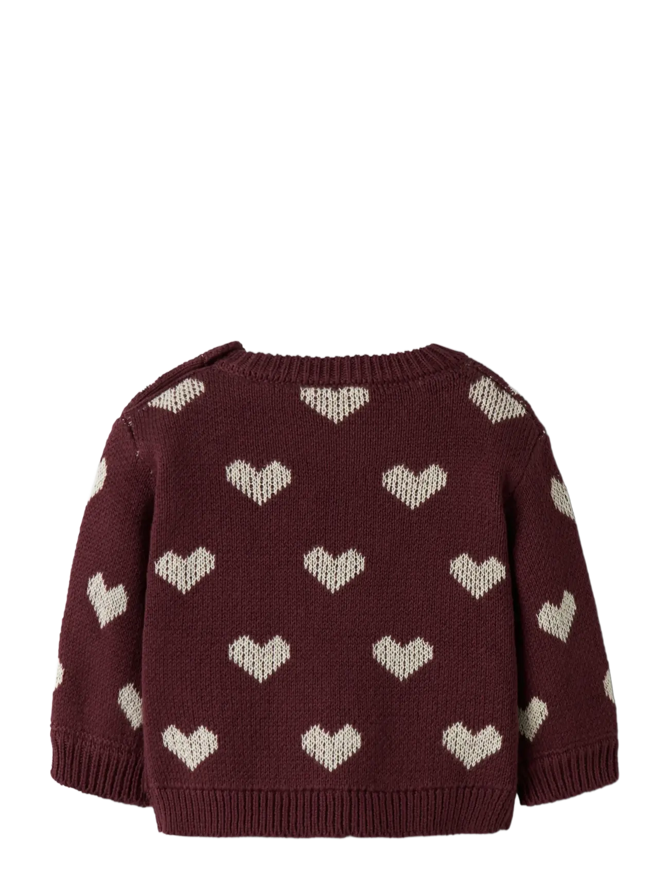 name it - NBFOANA LS KNIT - pullover - burgundy - 1