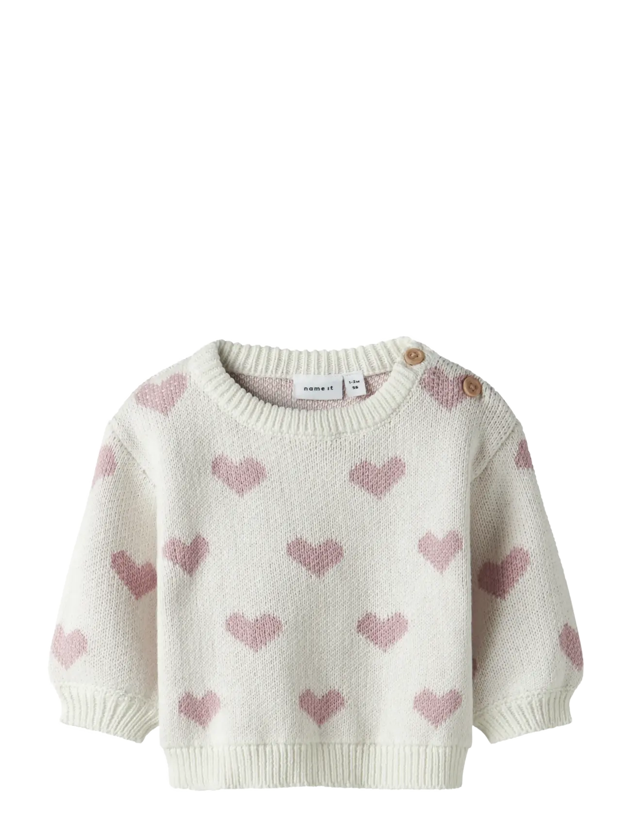 name it NBFOANA LS KNIT - Oberteile - CLOUD DANCER / white