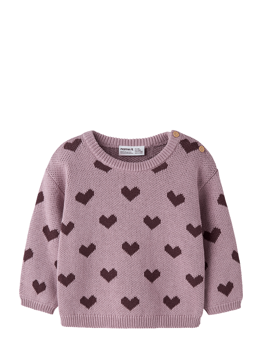name it - NBFOANA LS KNIT BOX - pullover - mauve shadows - 0