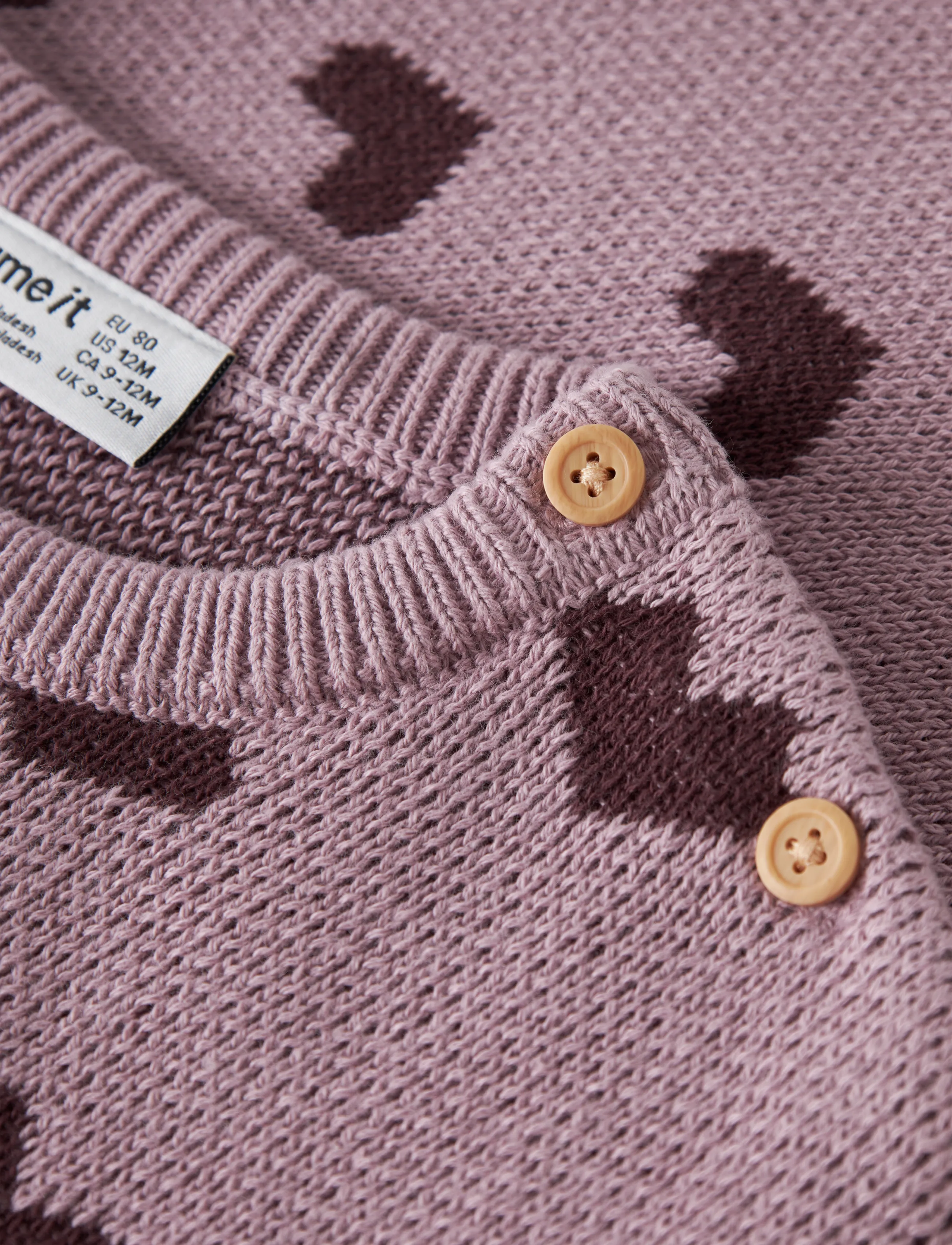 name it - NBFOANA LS KNIT BOX - jumpers - mauve shadows - 2