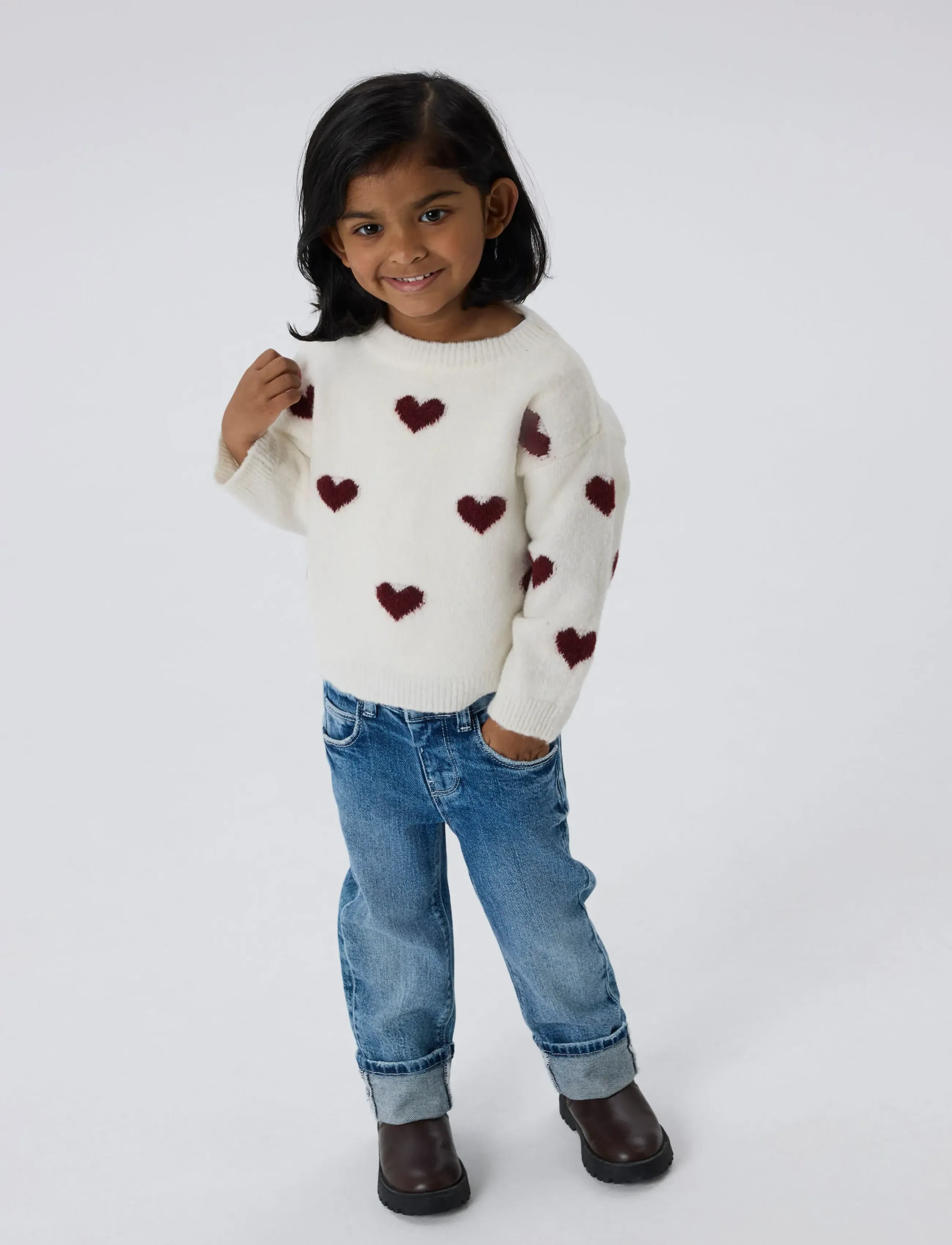 name it - NMFONA LS KNIT - pullover - cloud dancer - 3