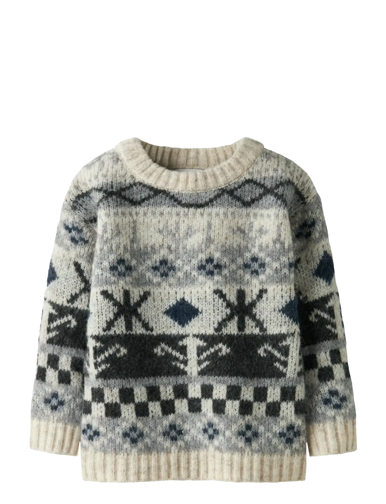 name it NMMODDUR LS KNIT - Pullover - CLOUD DANCER / blue