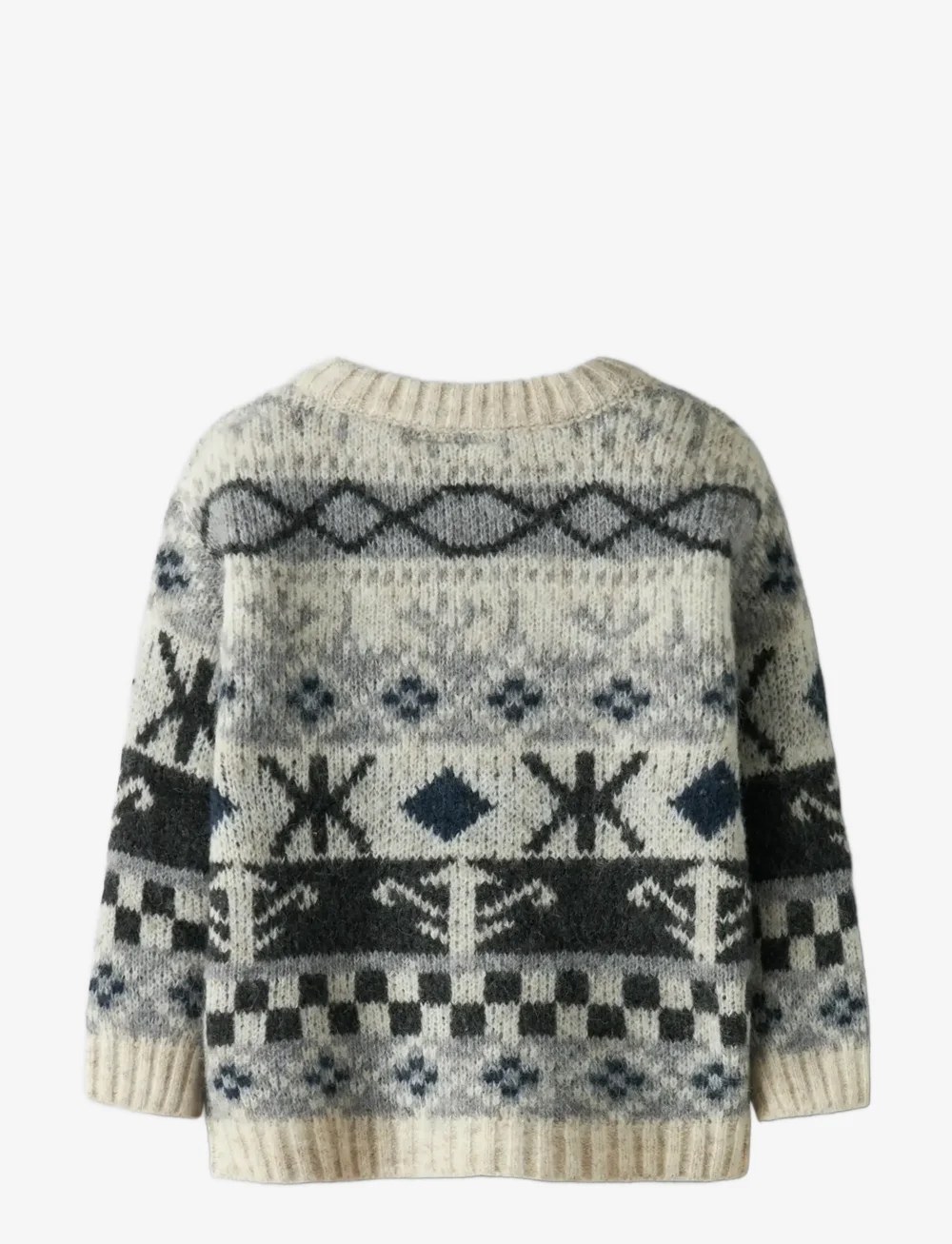 name it - NMMODDUR LS KNIT - trøjer - cloud dancer - 2
