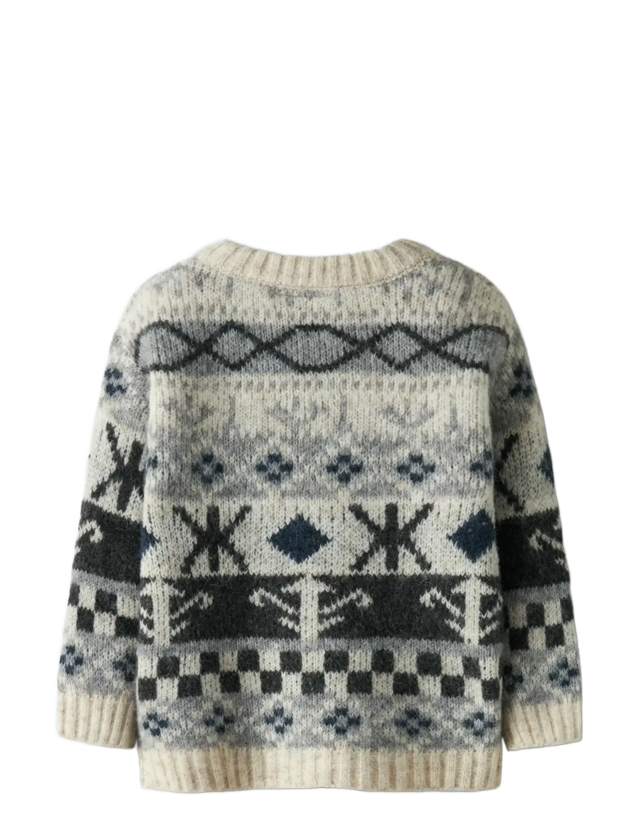name it - NMMODDUR LS KNIT - jumpers - cloud dancer - 2