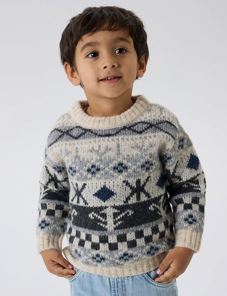 name it - NMMODDUR LS KNIT - swetry - cloud dancer - 0