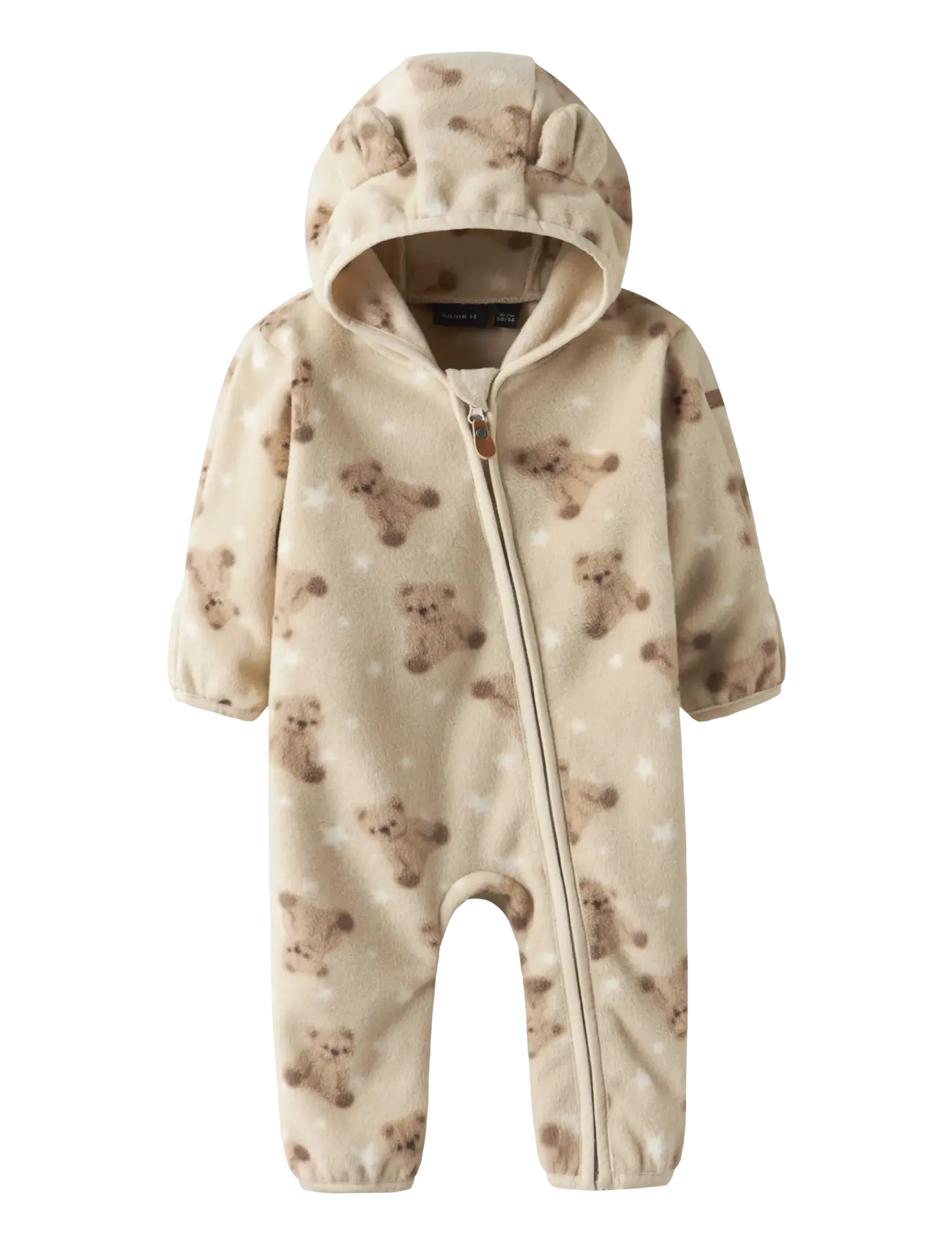 name it NBNMEEKO FLEECE SUIT AOP - Fleece-Kleidung - PEYOTE / cream