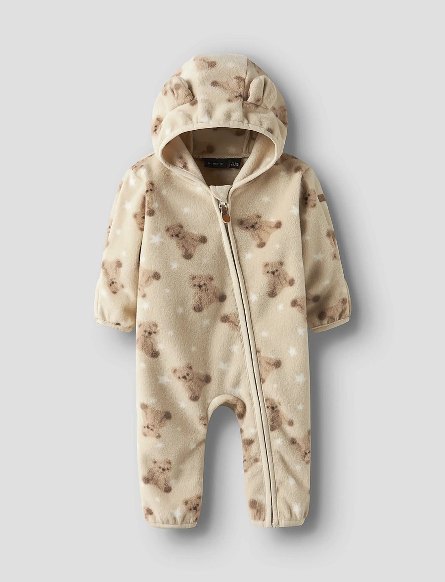 name it - NBNMEEKO FLEECE SUIT AOP - peyote - 0