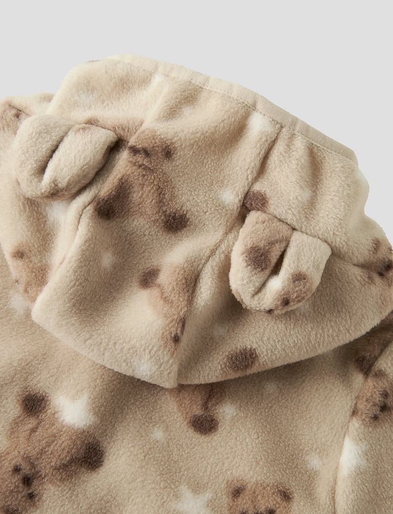 name it - NBNMEEKO FLEECE SUIT AOP - fliisist komplektid - peyote - 3