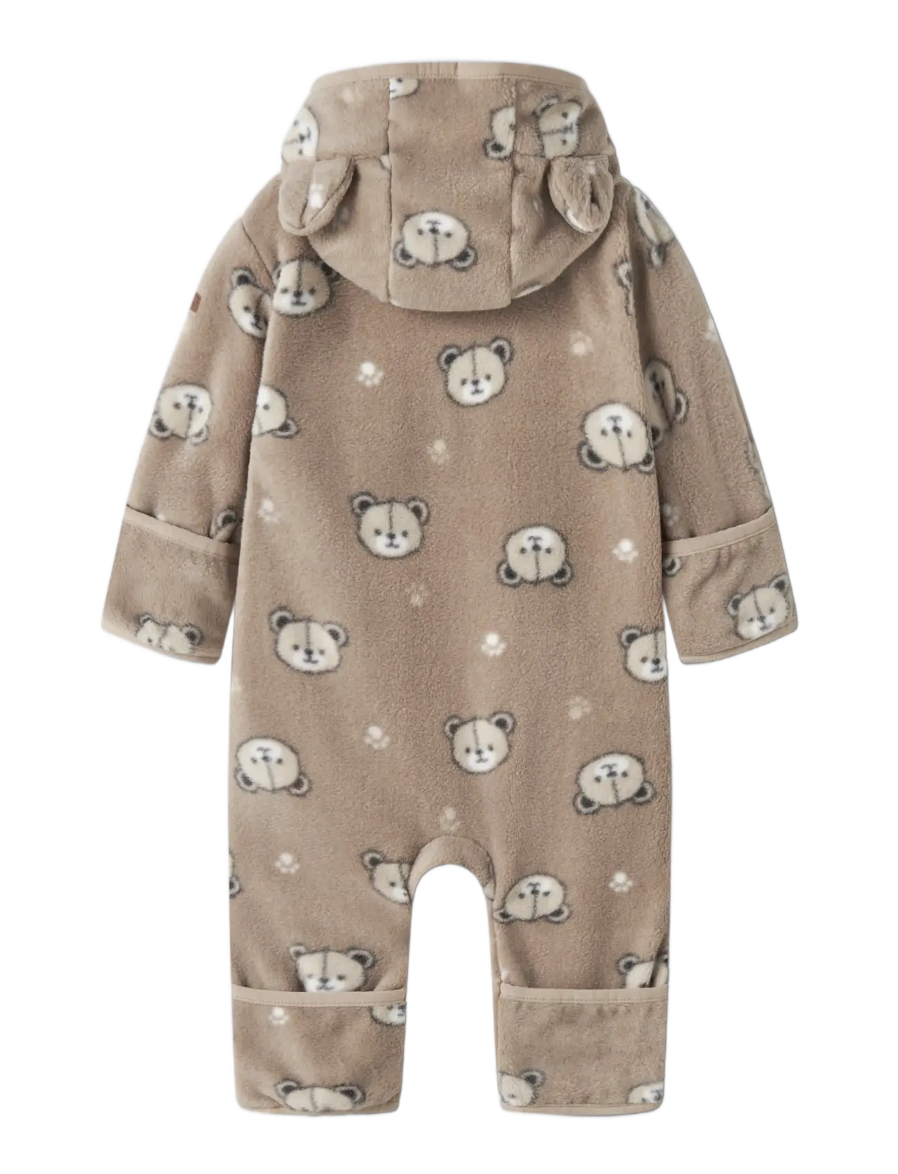name it - NBNMEEKO FLEECE SUIT AOP - fliiskombinesoonid - silver mink - 1