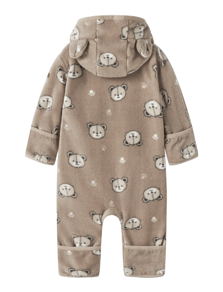 name it - NBNMEEKO FLEECE SUIT AOP - fliiskombinesoonid - silver mink - 1
