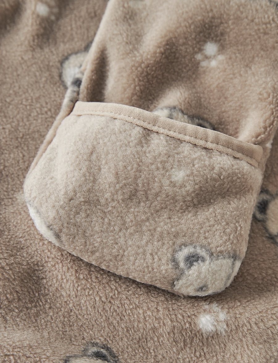 name it - NBNMEEKO FLEECE SUIT AOP - fliiskombinesoonid - silver mink - 4