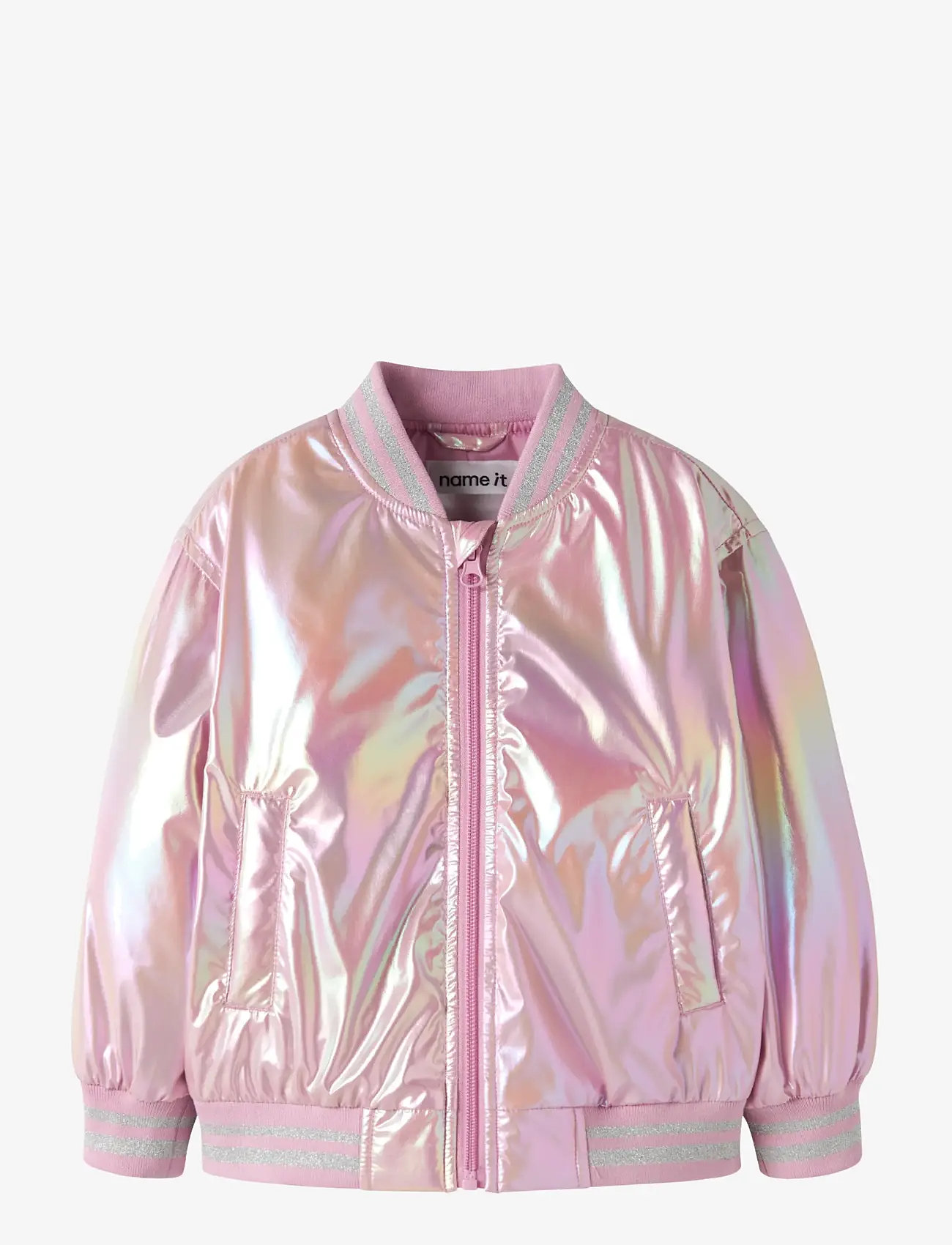 name it - NMFMOLINA BOMBER JACKET SHINY - bomberjackor - moonlite mauve - 1