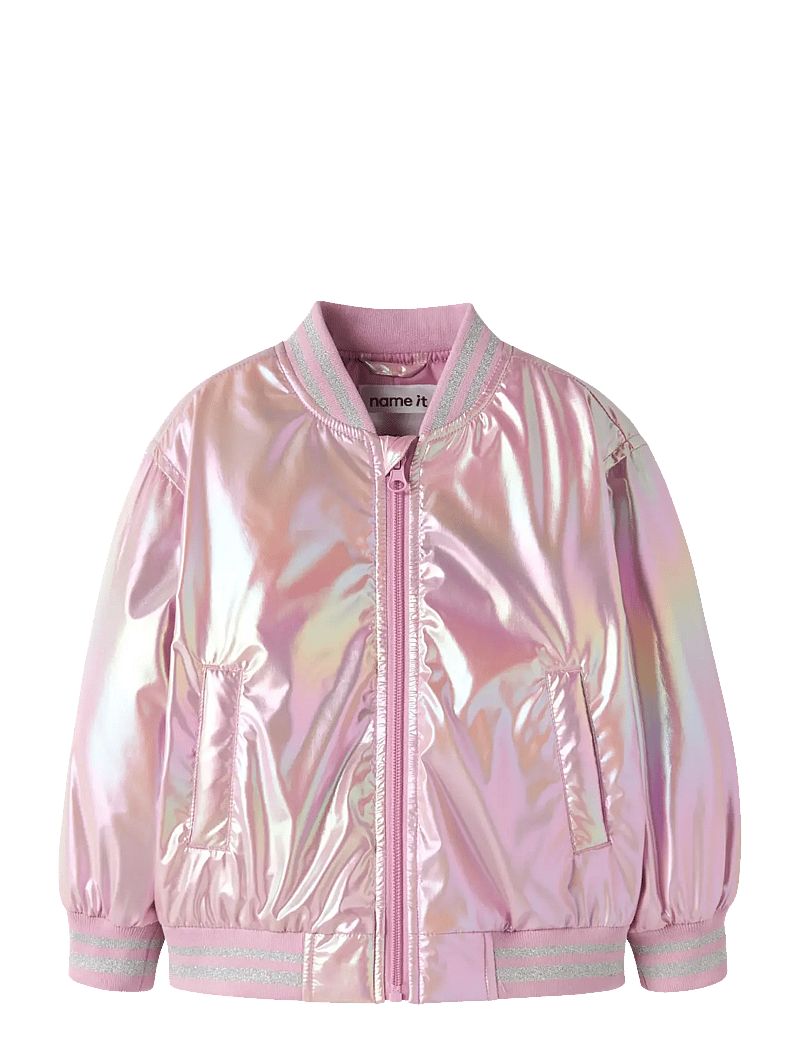 name it - NMFMOLINA BOMBER JACKET SHINY - bomberjackor - moonlite mauve - 1