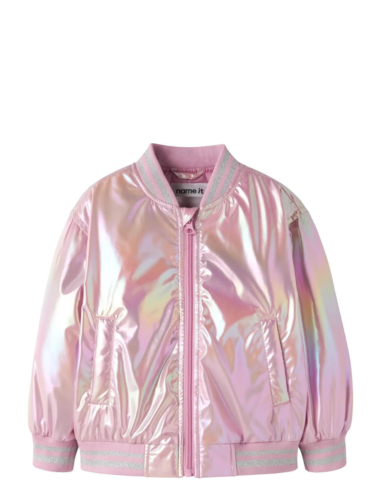 name it - NMFMOLINA BOMBER JACKET SHINY - bomberjakker - moonlite mauve - 1