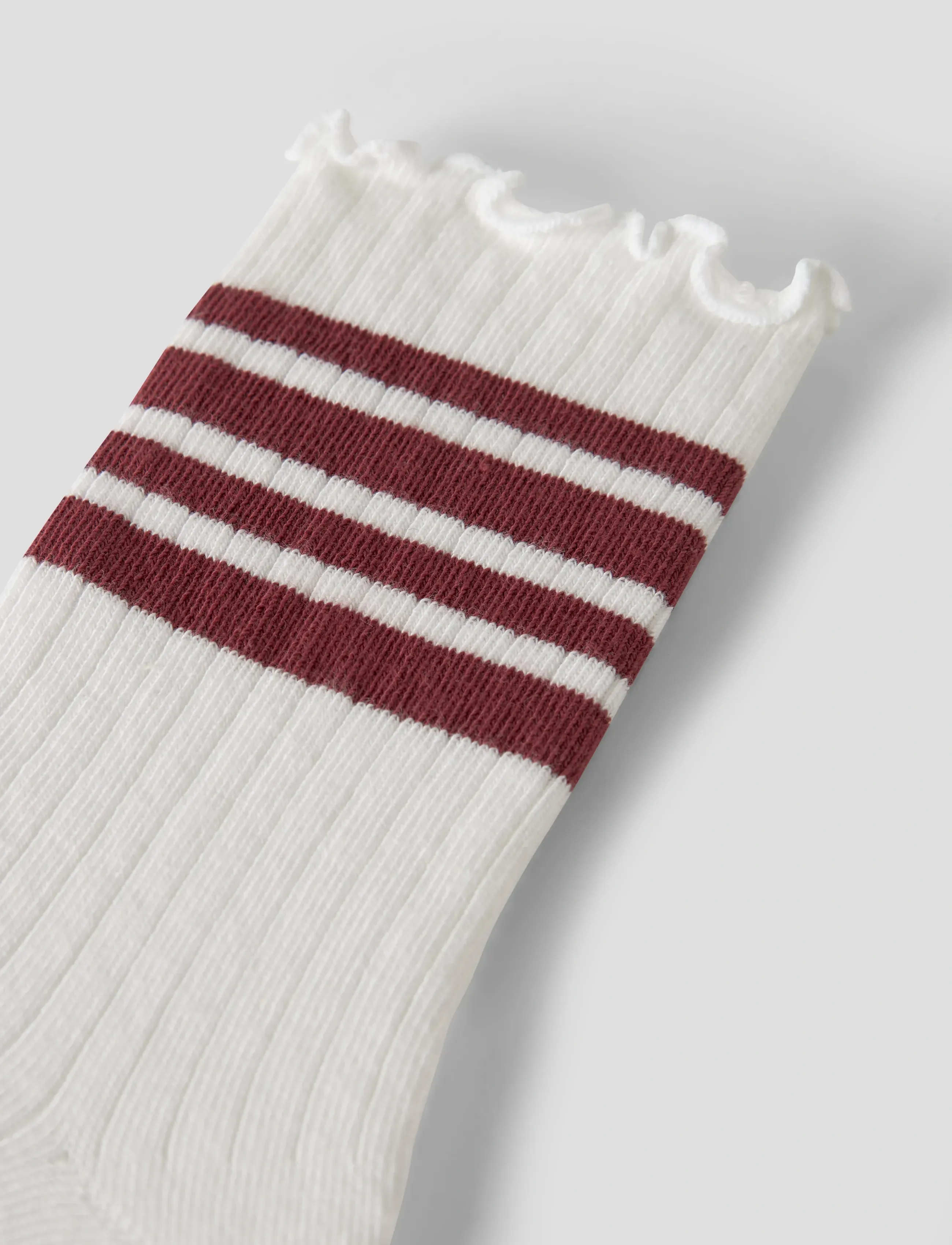 name it - NKFSILLE STRIPE SOCK - cloud dancer - 2