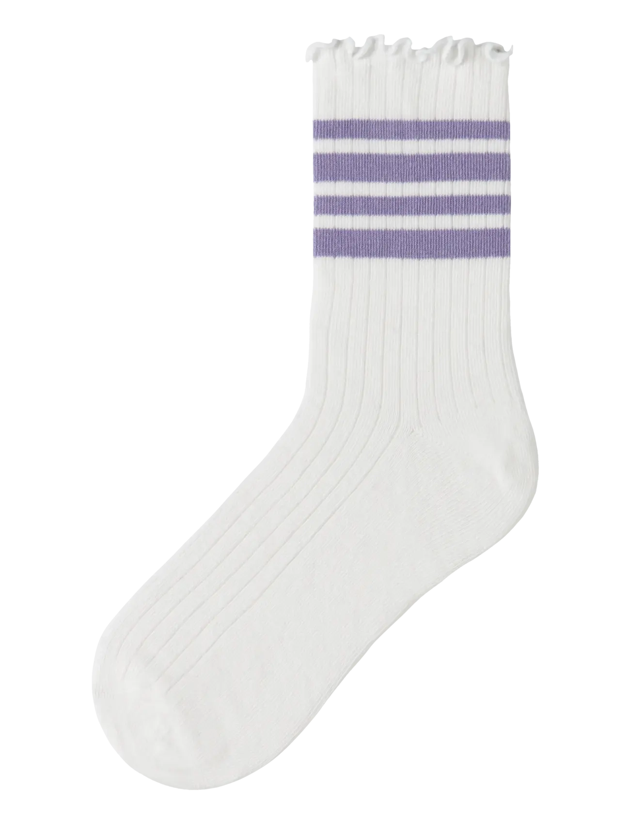 name it NKFSILLE STRIPE SOCK - name it - CLOUD DANCER / white