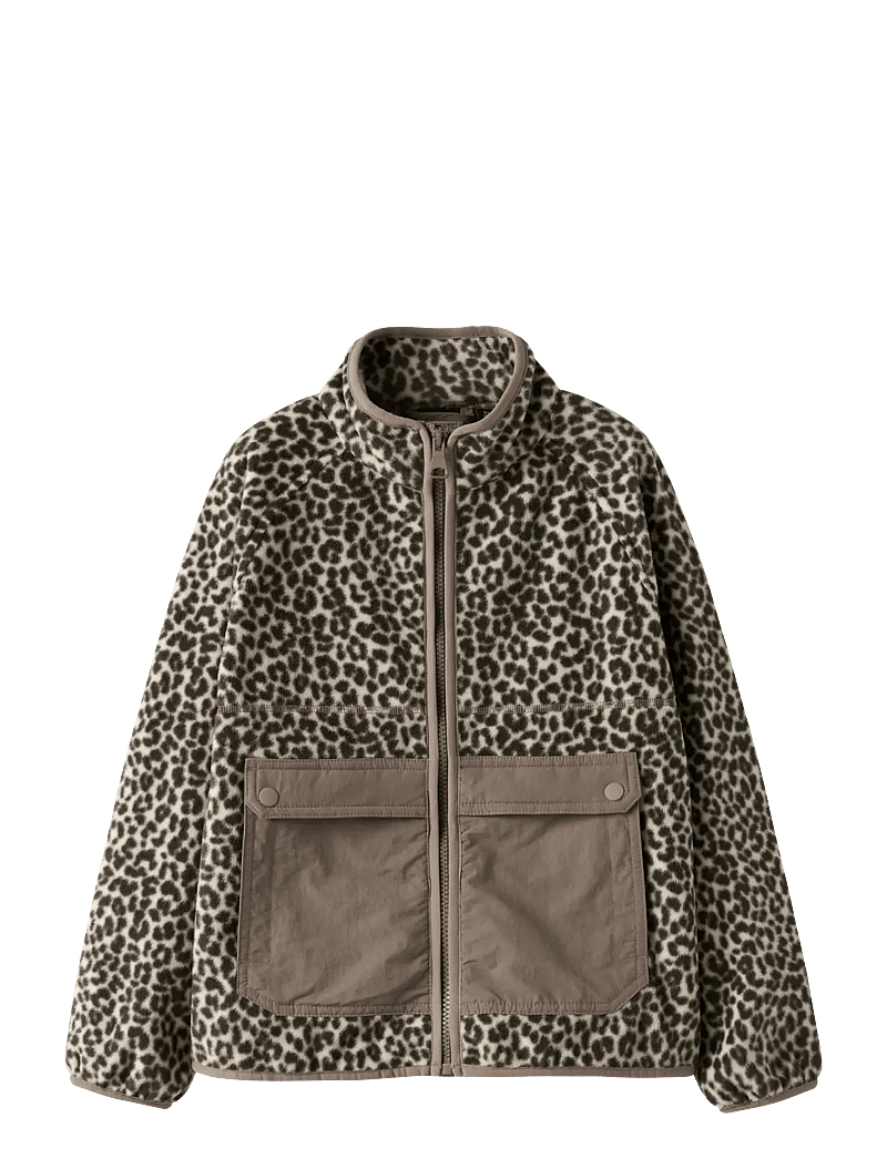 name it - NKFMEEKO FLEECE JACKET AOP - fleecejakker - peyote - 0