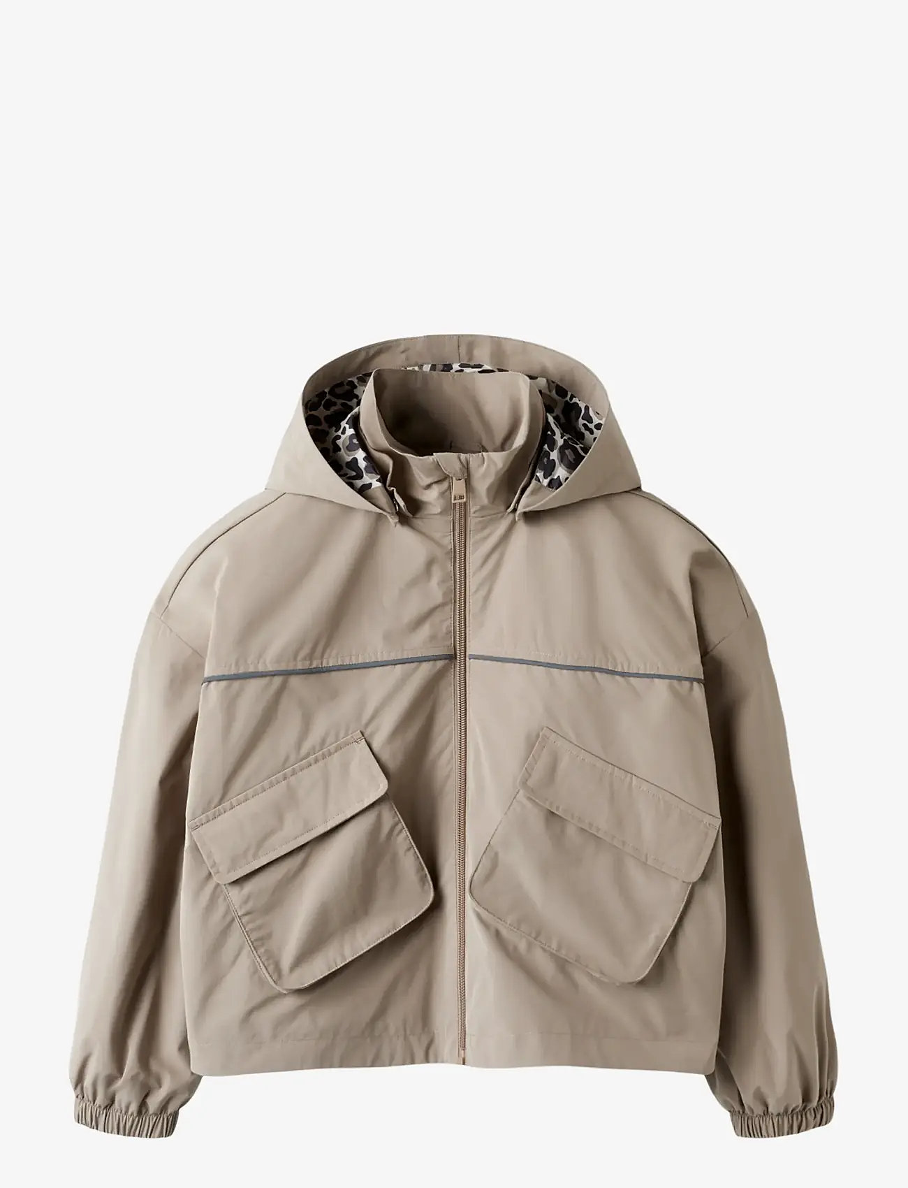 name it - NKFMIKA JACKET POCKET - regnjakker - silver mink - 1