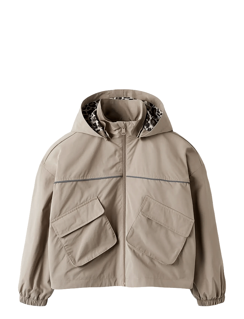 name it - NKFMIKA JACKET POCKET - regnjakker - silver mink - 1