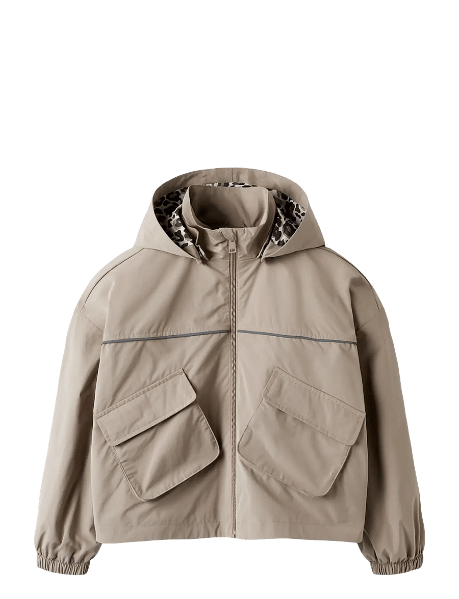name it - NKFMIKA JACKET POCKET - regnjakker - silver mink - 1