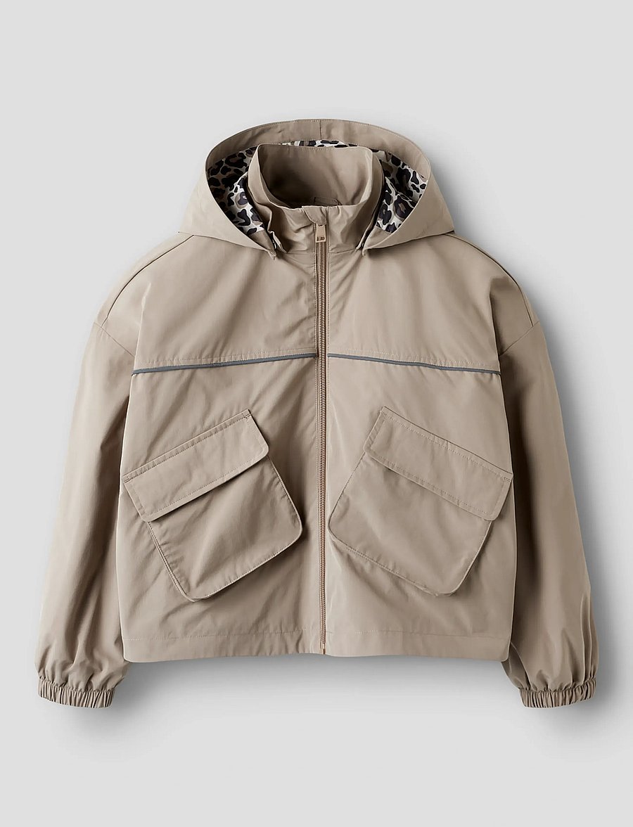 name it - NKFMIKA JACKET POCKET - regenjacken - silver mink - 0