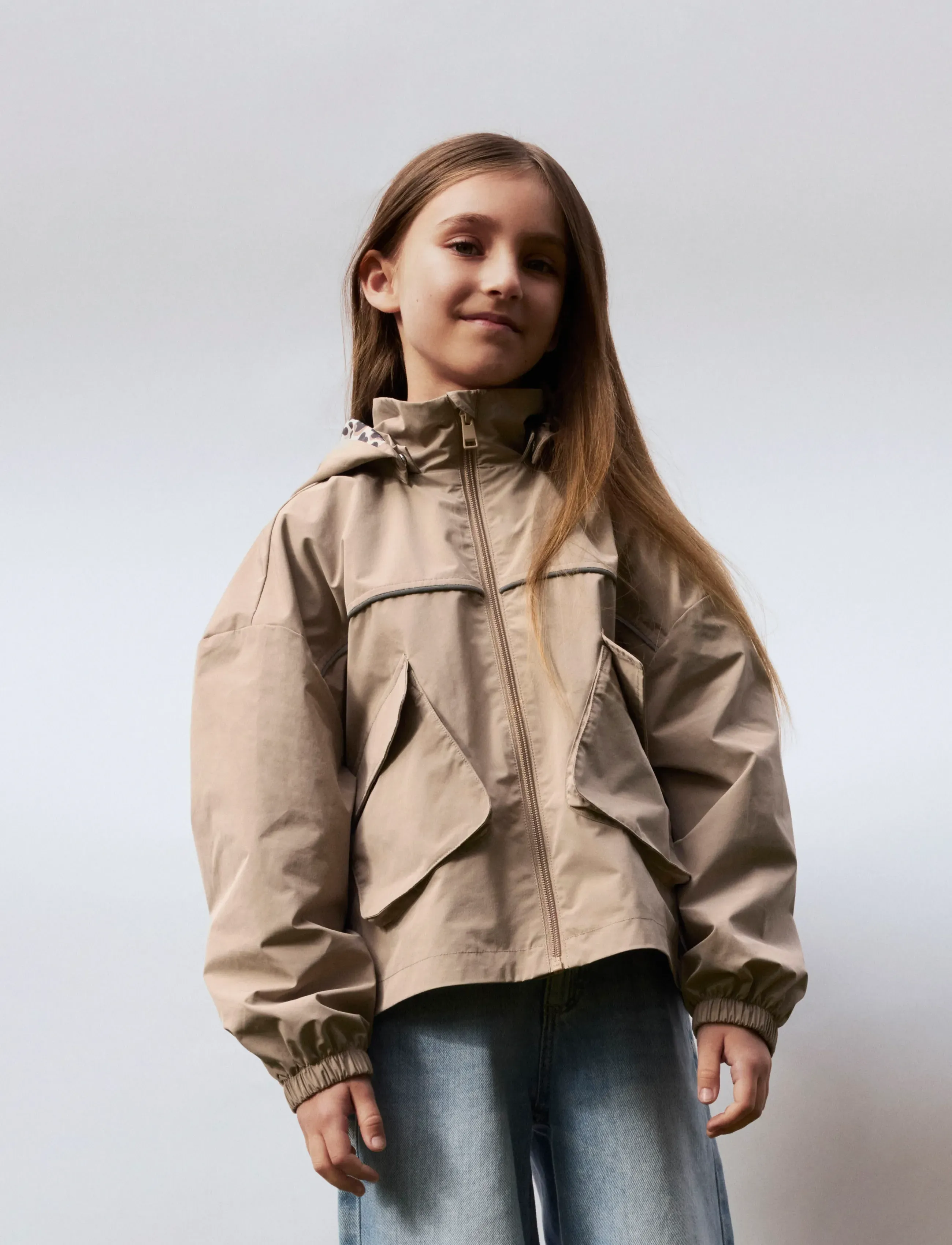 name it - NKFMIKA JACKET POCKET - regenmäntel - silver mink - 5