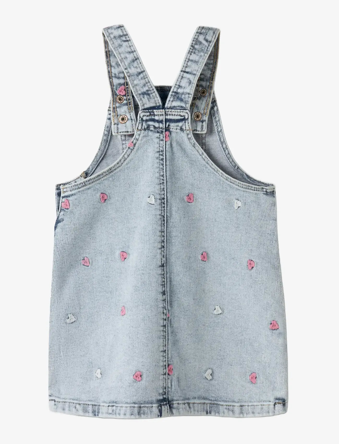 name it - NMFELINA DNM EMB SPENCER 2633-FR T - Ärmlösa vardagsklänningar - light blue bleached denim - 1