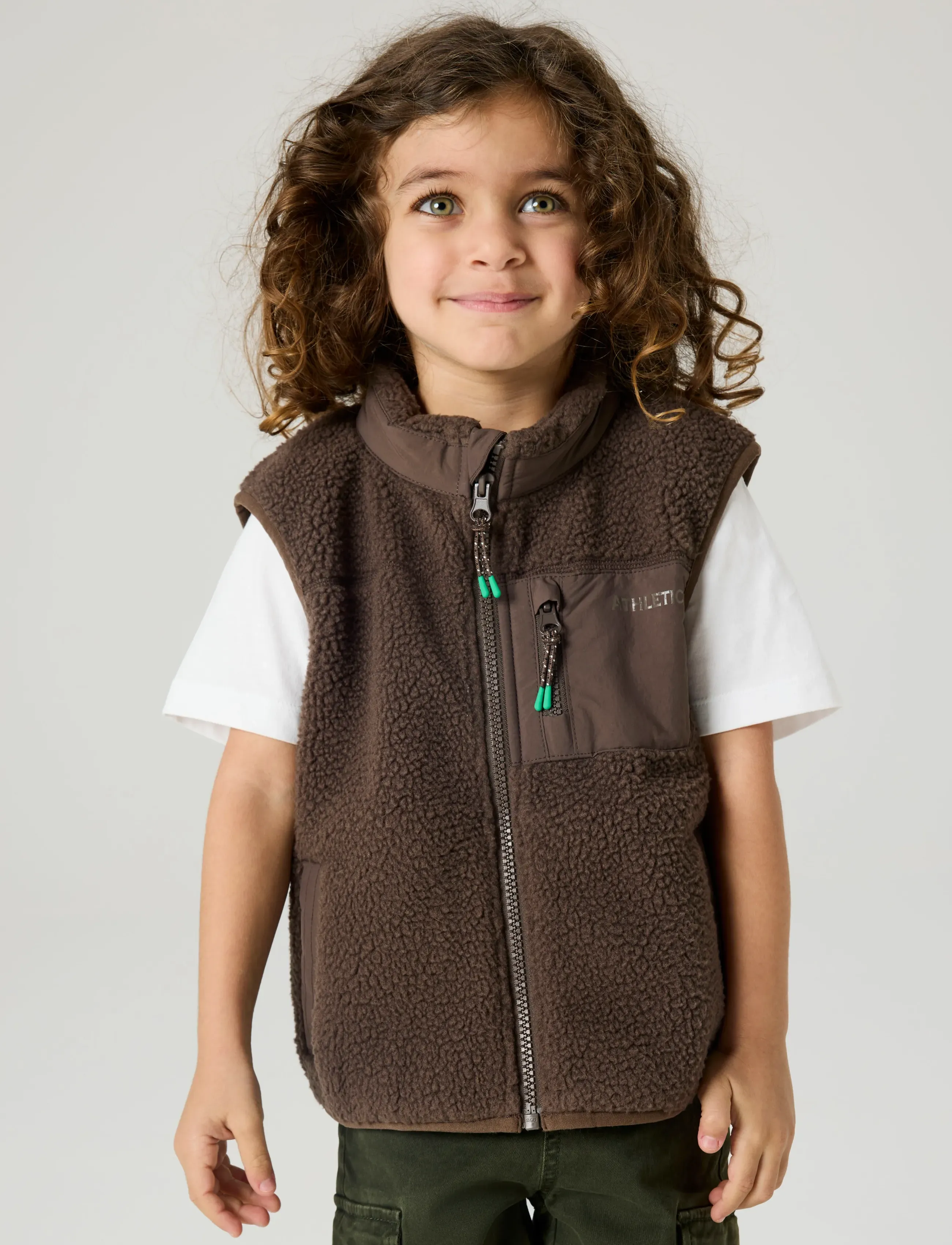 name it - NMMMILLER SHERPA VEST - chocolate brown - 5