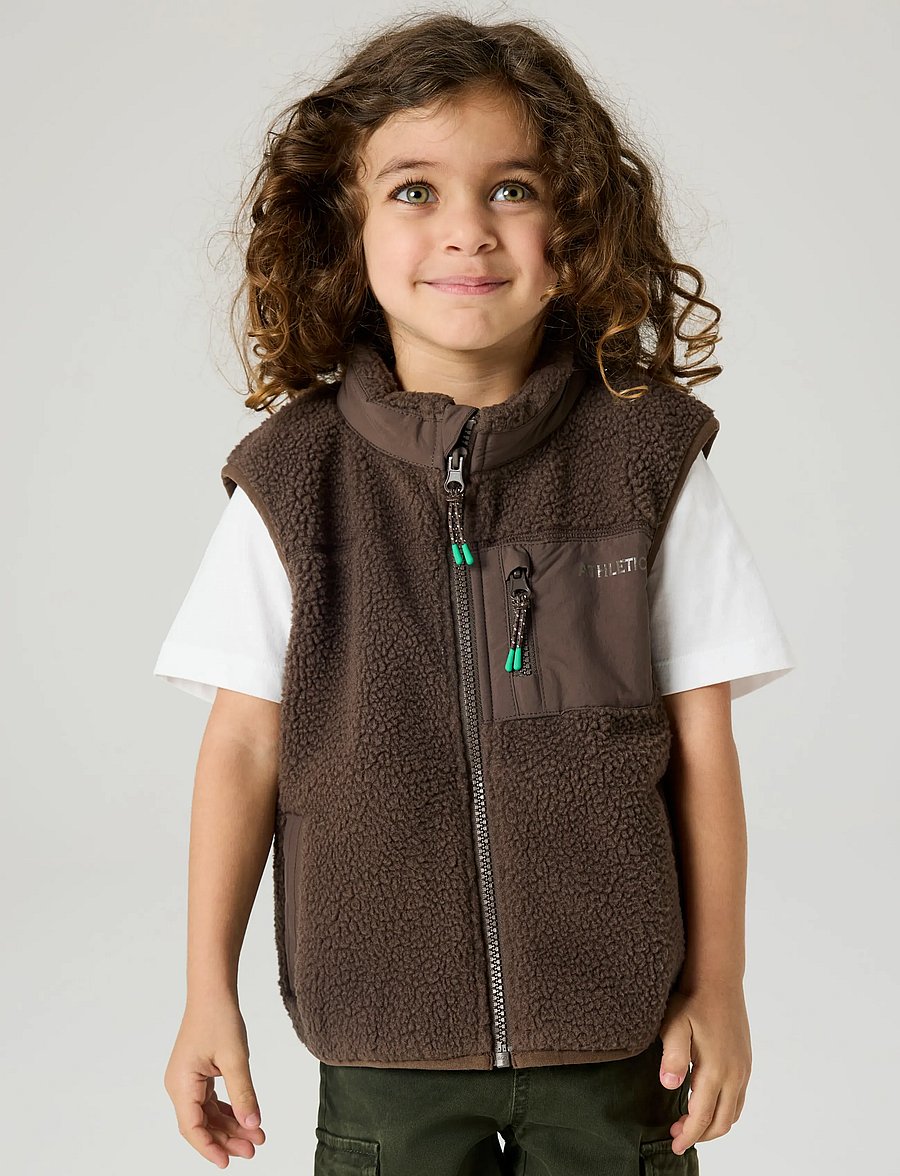 name it - NMMMILLER SHERPA VEST - chocolate brown - 5