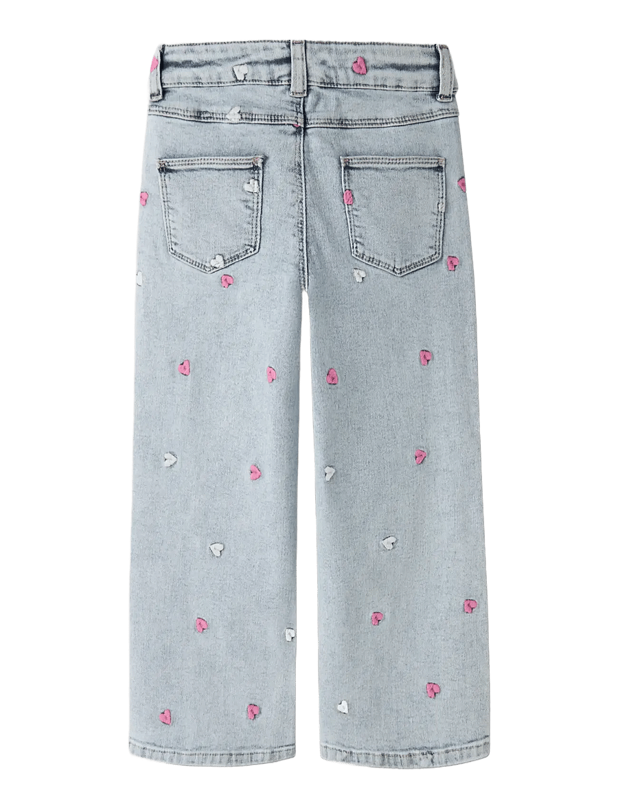 name it - NMFROSE WIDE EMB JEANS 2633-FR NOOS - vida jeans - light blue bleached denim - 2