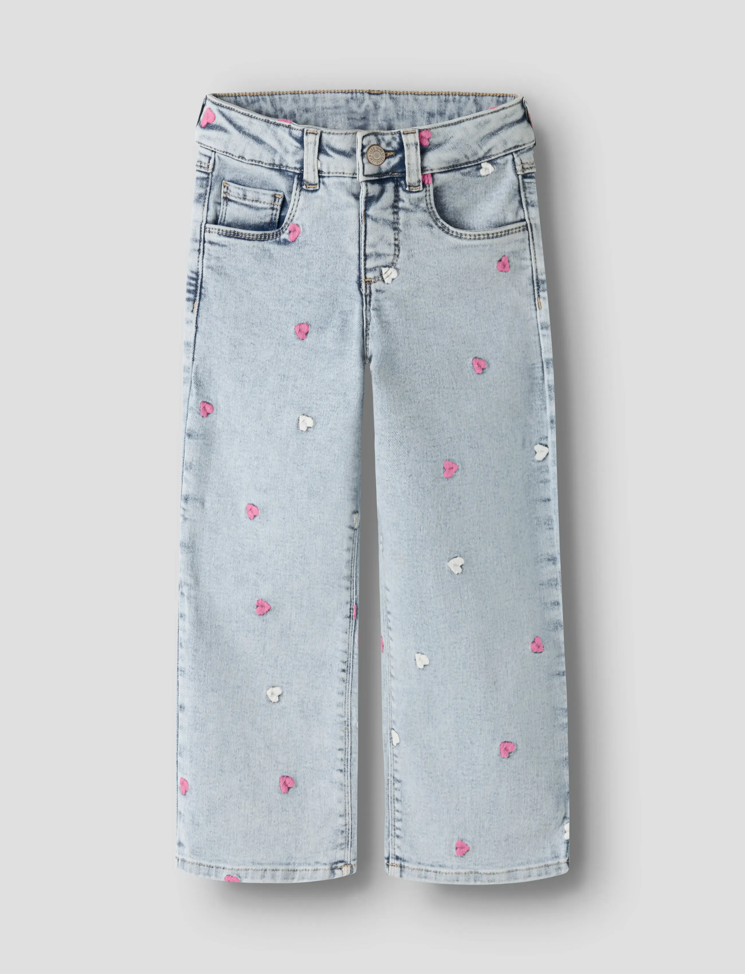 name it NMFROSE WIDE EMB JEANS 2633-FR NOOS - Jeans - LIGHT BLUE BLEACHED DENIM / blue