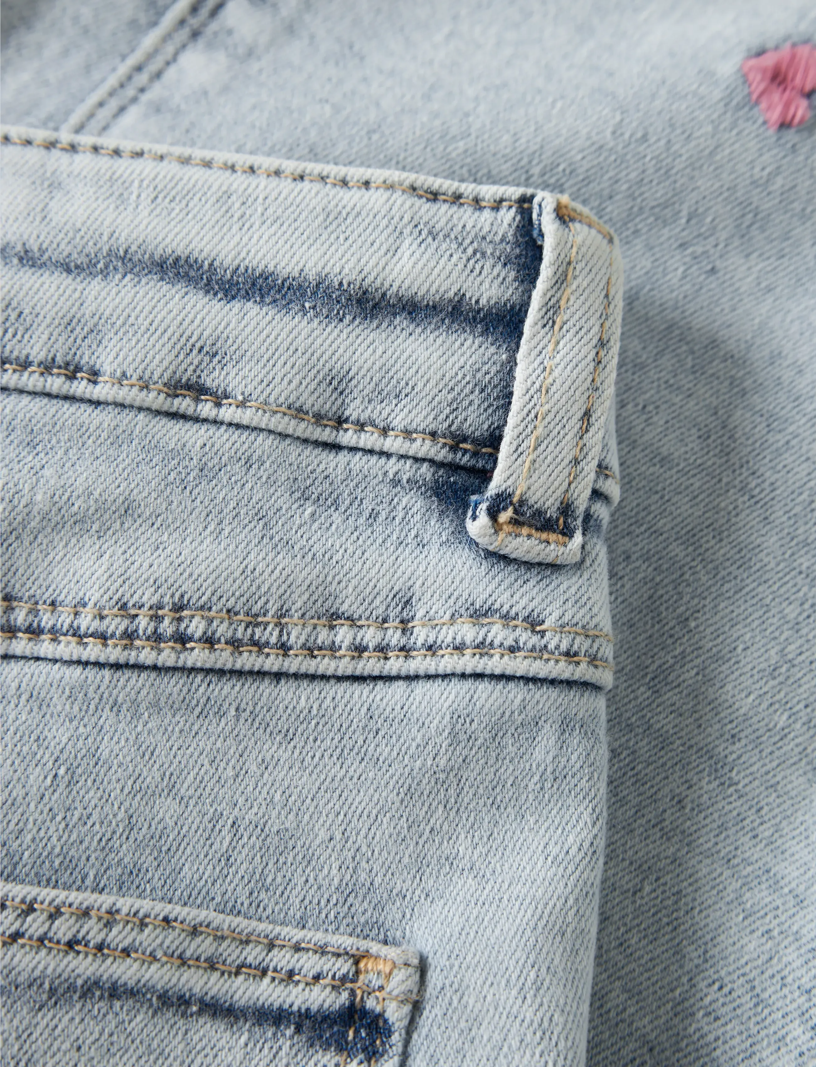 name it - NMFROSE WIDE EMB JEANS 2633-FR NOOS - jeans met wijde pijpen - light blue bleached denim - 5
