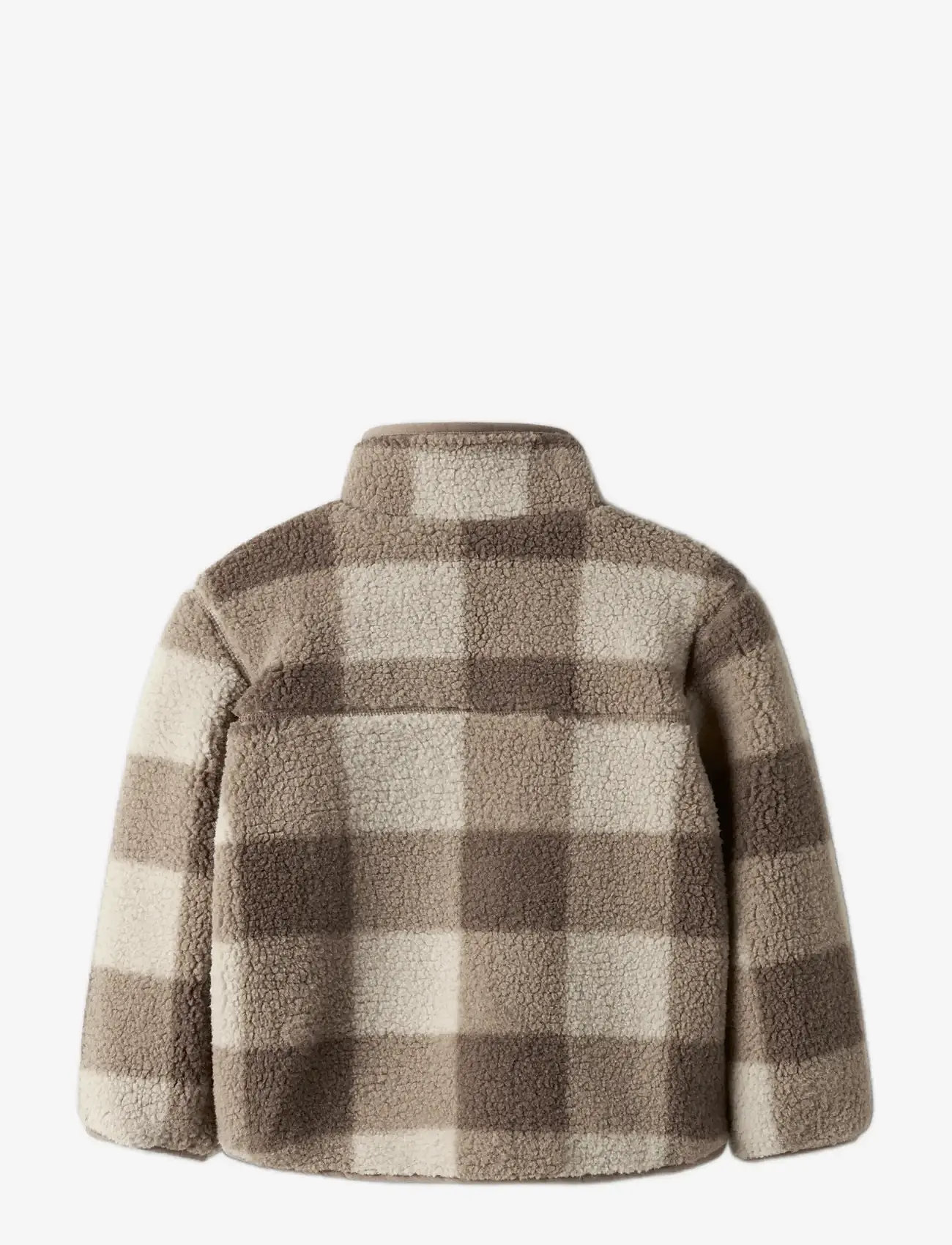 name it - NMMMONICO SHERPA JACKET CHECK - fleece jackets - fossil - 2