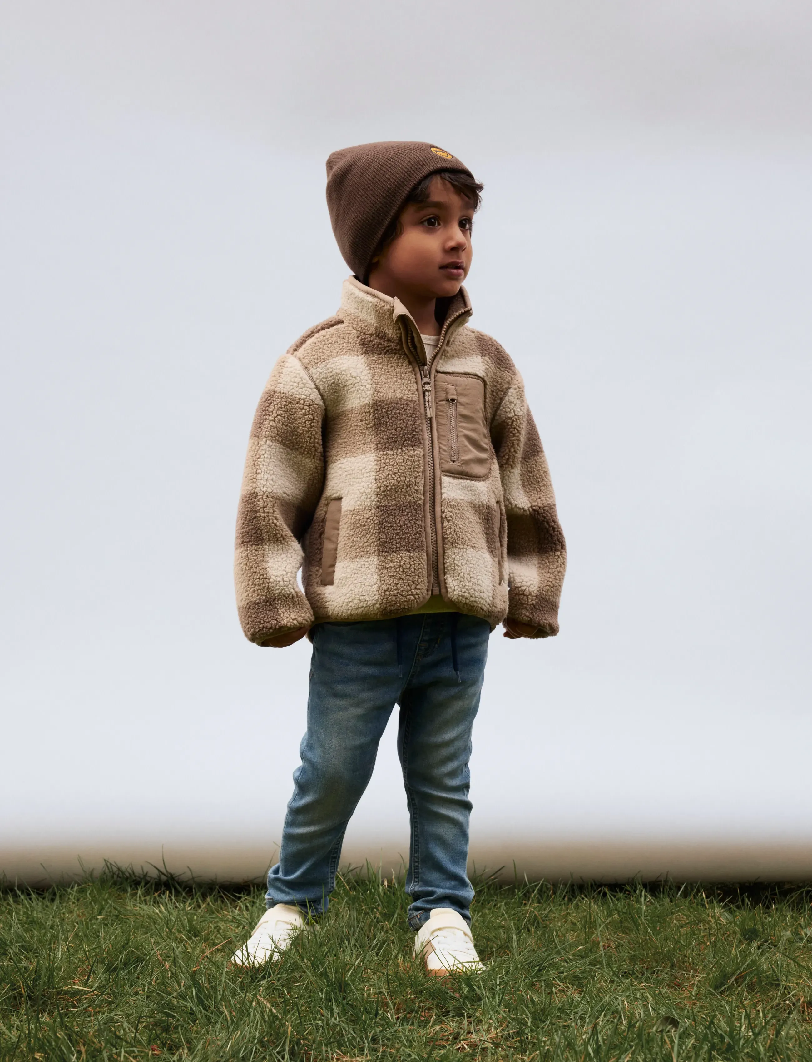 name it - NMMMONICO SHERPA JACKET CHECK - fall jackets - fossil - 4