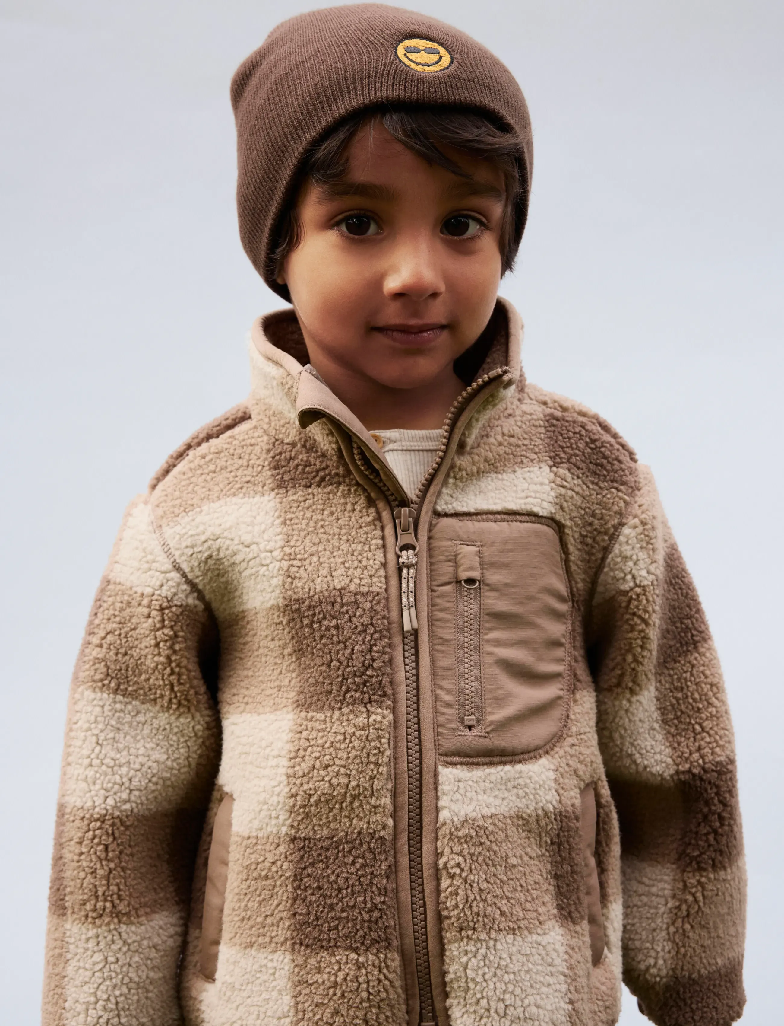 name it - NMMMONICO SHERPA JACKET CHECK - fall jackets - fossil - 5