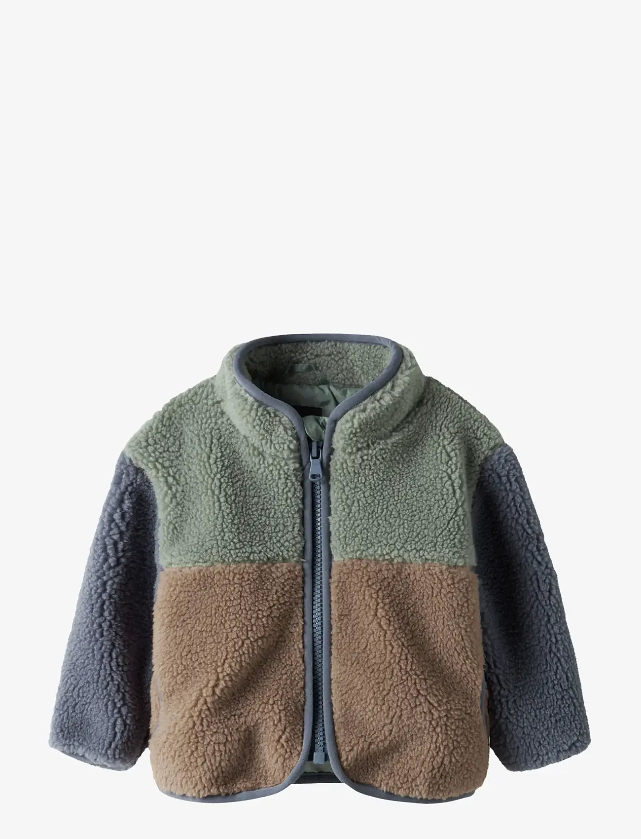 name it - NBMMIMBA SHERPA JACKET - fleecejakker - chinois green - 1