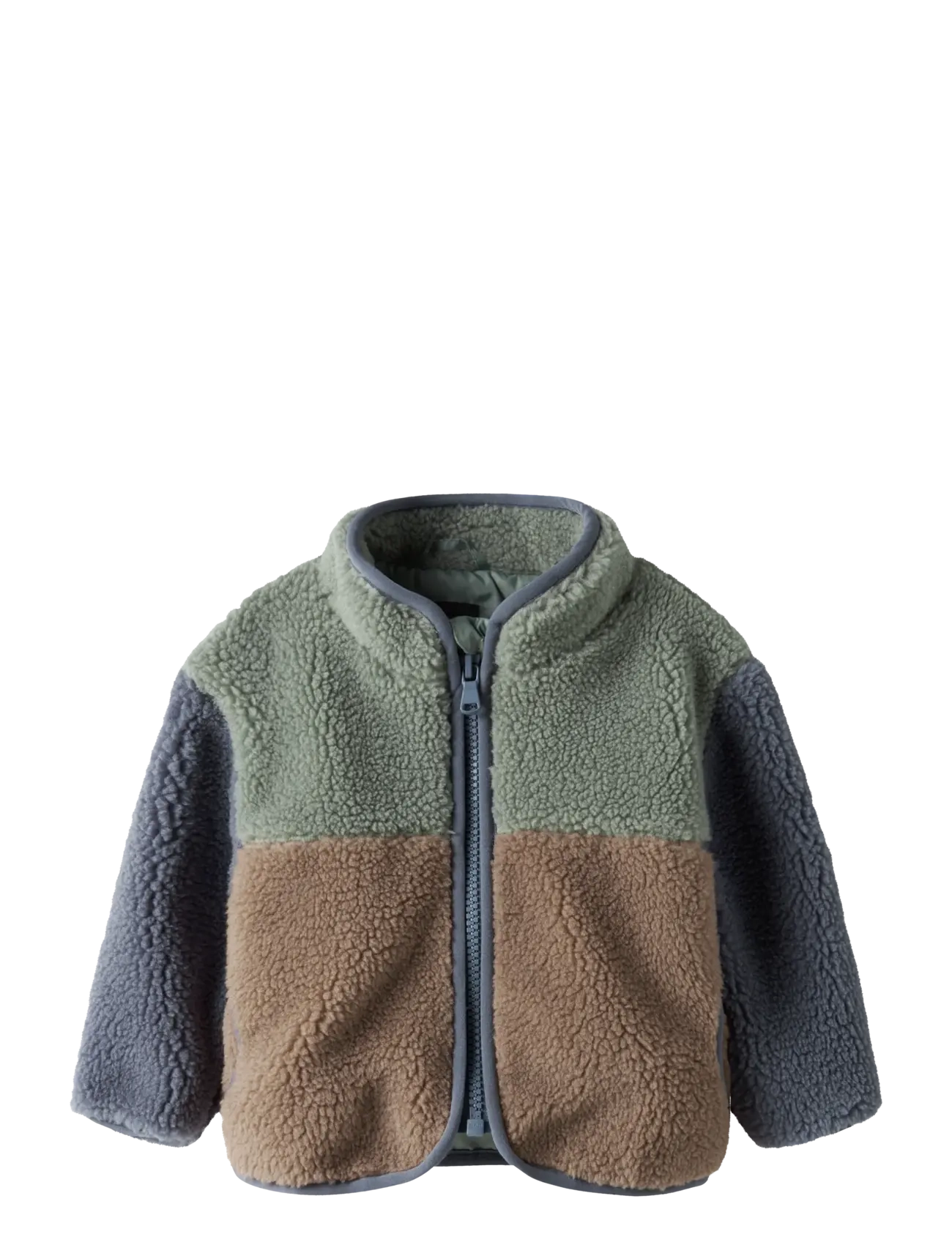 name it NBMMIMBA SHERPA JACKET - Fleecejacke - CHINOIS GREEN / green