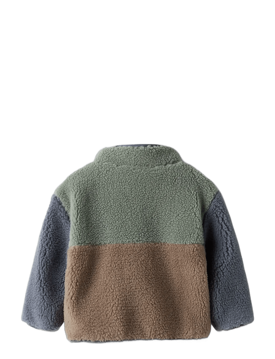 name it - NBMMIMBA SHERPA JACKET - fleecejacken - chinois green - 2