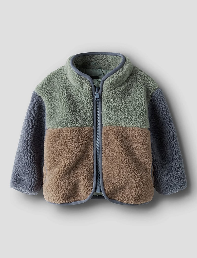 name it - NBMMIMBA SHERPA JACKET - fleecejacken - chinois green - 0