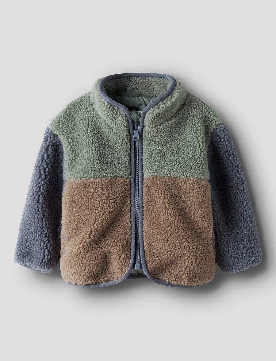 name it - NBMMIMBA SHERPA JACKET - fleecejacken - chinois green - 0