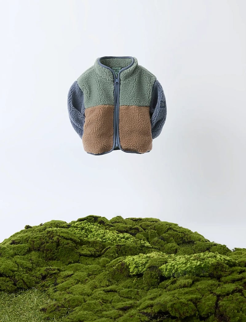 name it - NBMMIMBA SHERPA JACKET - fleecejacken - chinois green - 4