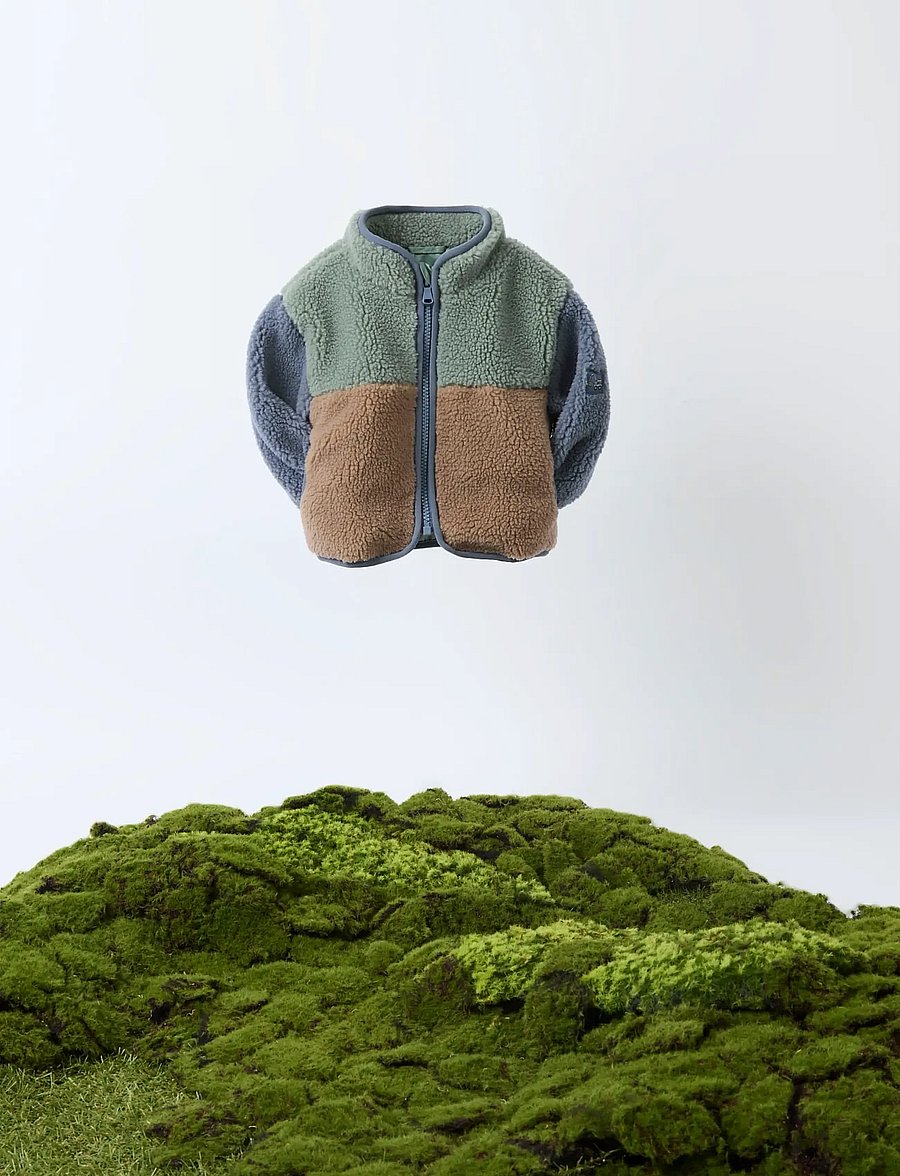 name it - NBMMIMBA SHERPA JACKET - fleecejacken - chinois green - 4