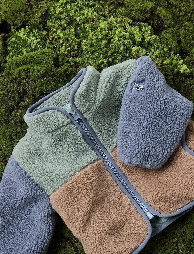 name it - NBMMIMBA SHERPA JACKET - fleecejacken - chinois green - 5