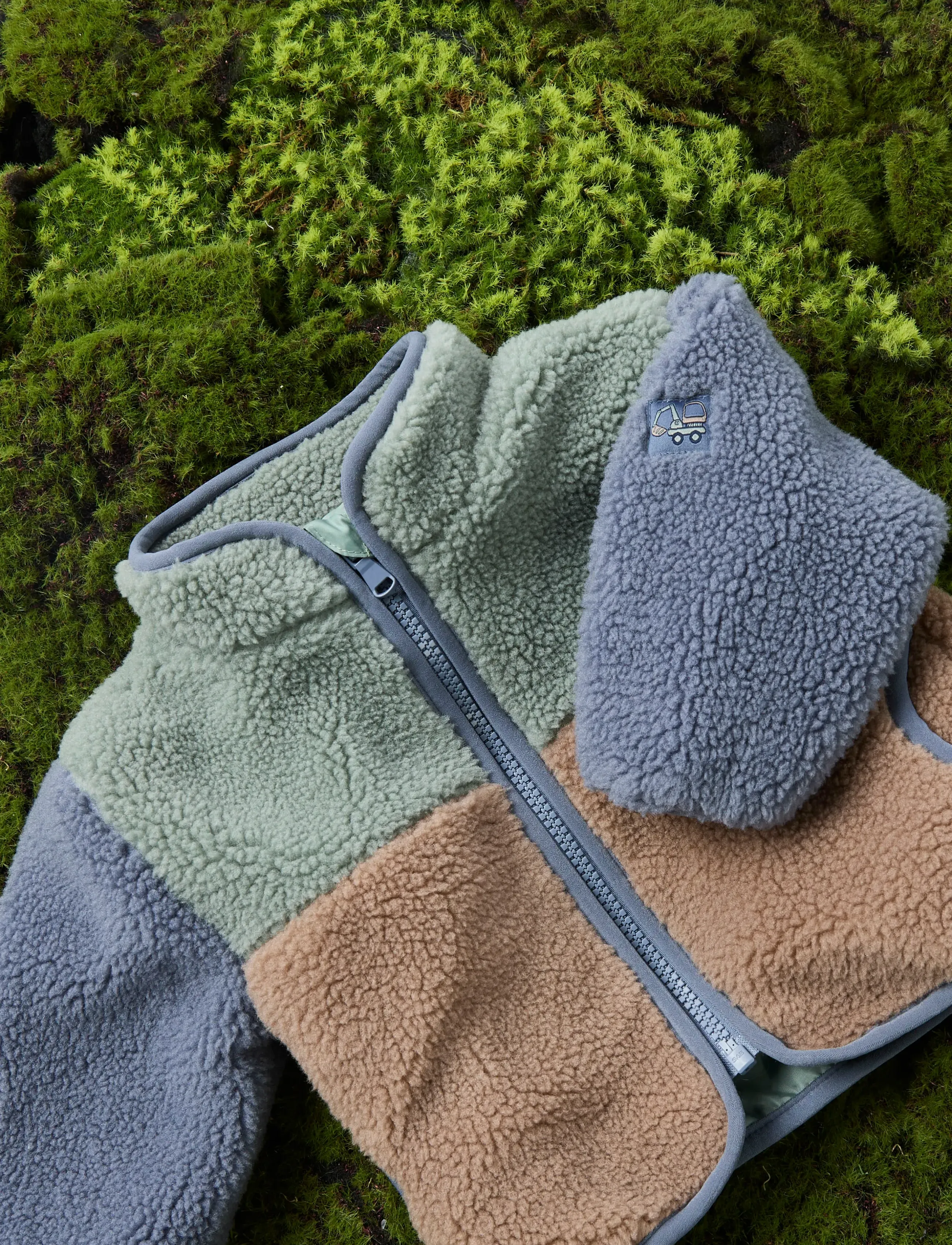 name it - NBMMIMBA SHERPA JACKET - herfstjassen - chinois green - 5
