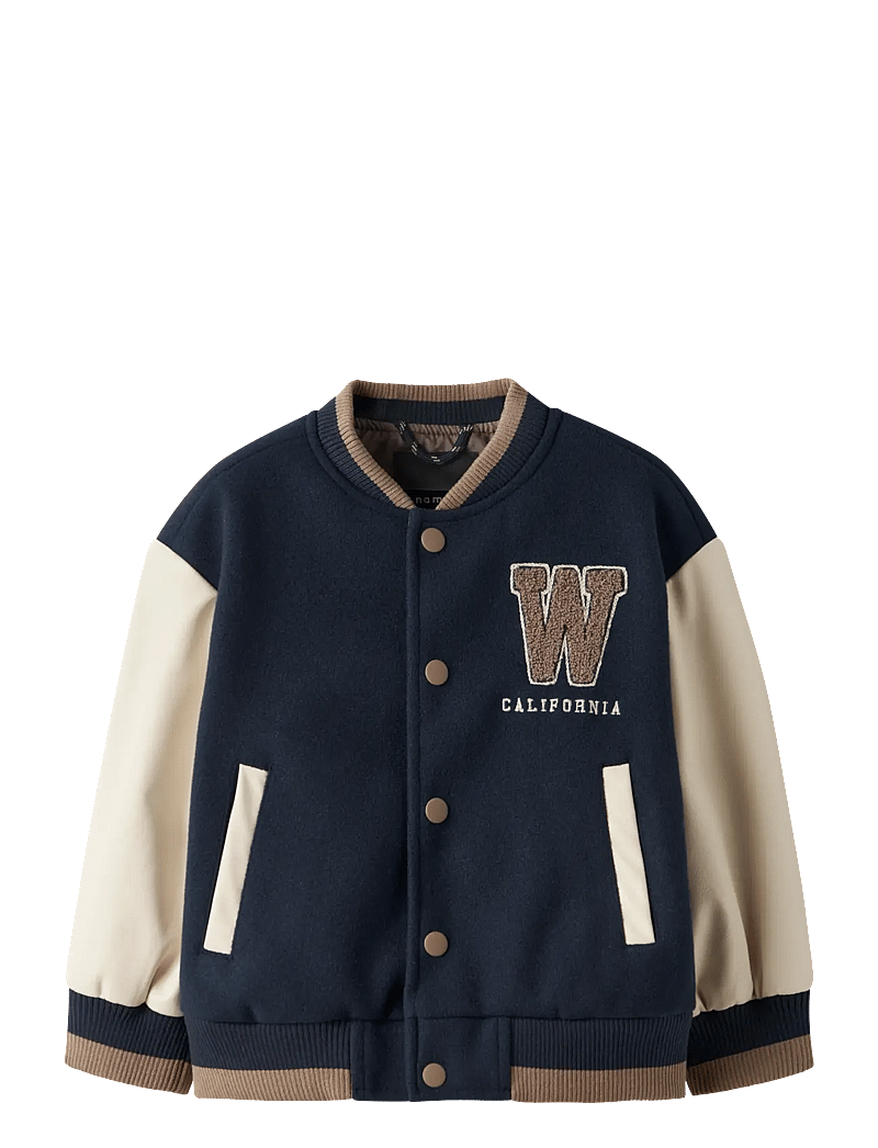 name it - NMMMIKADO VARSITY JACKET - bomberjackor - navy blazer - 1