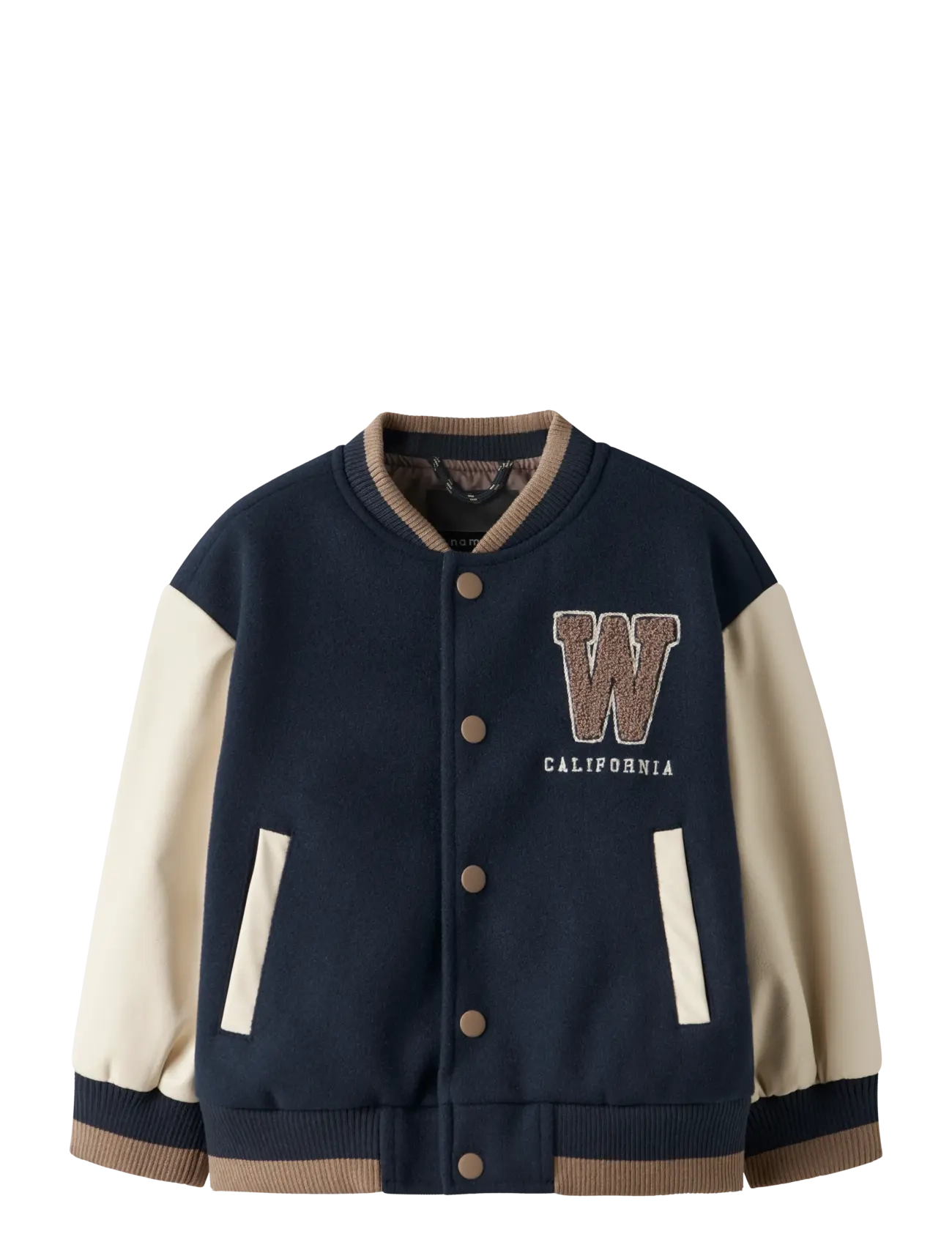 name it NMMMIKADO VARSITY JACKET - Õueriided - NAVY BLAZER / navy