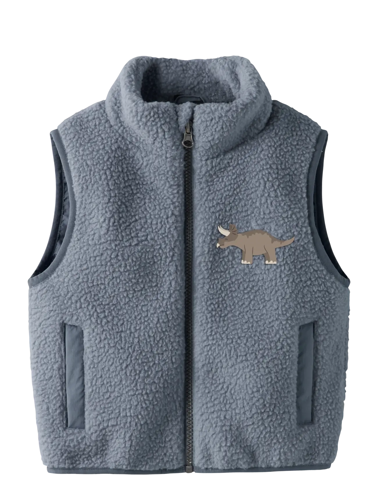 name it NMMMALL SHERPA VEST - Neuheiten - FLINT STONE / blue